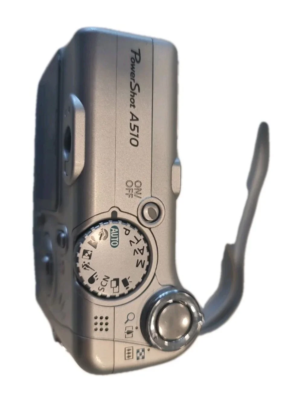 Canon PowerShot A510 3.2mp Silver W/ Canon Ultra 32 GB SD Card Tested Working
